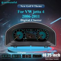 10.25 ''Lcd Radio Instrument Paneel Cockpit per VW Jetta 2006 7 8 9 10 11 anni modifica Cluster cruscotto digitale automatico