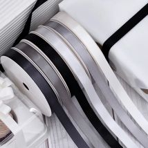 YAMA 100 Yards 6 9 13 mm Double Face Satinband Goldbraune Bänder für Party Hochzeit Dekoration Handgefertigte Rosengeschenke