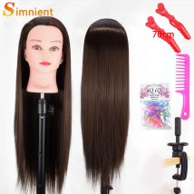 70 cm 100% Hochtemperaturfaser Blondes Haar Mannequin Kopf Ausbildungskopf Für Frisuren Geflecht Friseurpuppe Puppenkopf