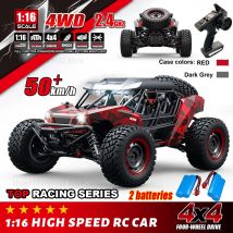 WLtoys 16101 4WD Samochód zdalnie sterowany z diodami LED Off Road 4x4 RC 50KM/H Szybka ciężarówka Buggy Super Desert Racing Zabawka dla dzieci i dorosłych