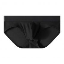 Mens Underwear Briefs Shorts Homme Ropa Slim Ice Silk Panites Man Solid Breathable Low Waist U Convex Pouch Underpant Male M-XXL