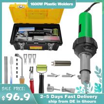 Saldatrici integrate in plastica 220V 1600W 21 pezzi Kit torcia per saldatura ad aria calda con ugelli di velocità Rullo Pe Plastica PVC 20 ℃   - 600 ℃