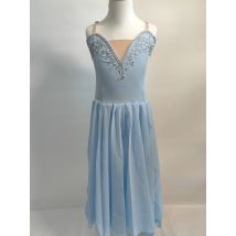 Romantisches Ballett-Tutu, langer Chiffonrock, Ballett-Outfit für Mädchen, künstlerische Gymnastik, Mädchen, klassischer Tanz, Amor, Ballerina-Kostüme