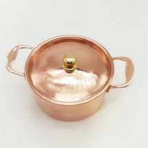 16cm Kupfer topf Suppen topf mit Deckel Topf für Induktion sherd kleines Kupfer Hot Pot Kochgeschirr Eintopf Pfanne Suppen topf Kochgeschirr