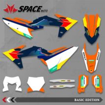 SPACE Für KTM SX XC SXF XCF 2023 2024 2025 EXCF XCW XCWF 2024 2025 2026 Grafik Aufkleber Aufkleber Motorrad Hintergrund Custom