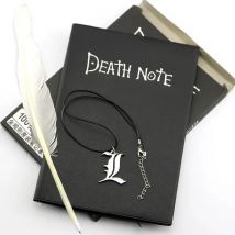 Set di quaderni Anime Death Note, diario in pelle, quaderno Death Note da collezione, diario di scrittura a tema anime di grandi dimensioni