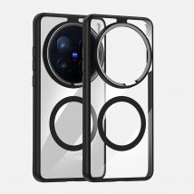 Magnetische Hülle für Vivo X200 X300 Pro Mini MagSafe Transparente Telefon-Rückseite Schutzhülle Stoßfester Stoßfänger