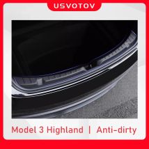 Für Tesla Modell 3 Highland 2024 2025 Stamm Sill Schutzfolie Fracht Schwelle Matte Anti-scratch Streifen Organizer Auto zubehör