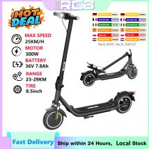 Monopattino elettrico RCB R16, motore da 300 W, monopattino elettrico da 8,5 pollici, 25 km/h, monopattino elettrico pieghevole con autonomia da 23 a 29 km, monopattino elettrico a 3 modalità per