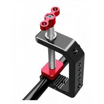 Supporto per morsetto per fotocamera Lanxire C Clamp con fori filettati da 1/4'' e 3/8'' - Apertura della ganascia da 2,44 pollici - Carico massimo 12 libbre/5 kg