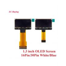 1.3 inch OLED Screen 1.3" 12864 LCD LED Display Module 128x64 SH1106 SPI/I2C Parallel Interface White/Blue 16Pin/30Pin Connector