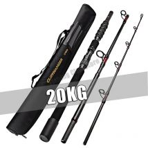 1,8 m 2,1 m 2,4 m Angelrute 30-50 Pfund 3 Abschnitt Baitcasting Spinnrute Test 20 kg Schwergewicht Köder Casting Reiserute