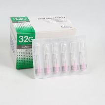 100 pz Indolore piccolo ago indolore bellezza ultrafine 32G * 4mm, 32G * 13mm siringhe Coreano meso Aghi Strumenti per palpebre