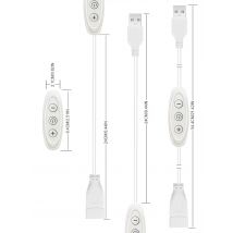 3KEY USB Dimmer Switches 5V 2A 8-level dimming