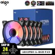 Aigo AR12PRO Computergehäuselüfter Ventoinha PC Unlimited Space 120 mm RGB-Lüfter 4-poliger PWM-CPU-Lüfter 3pin5v Argb 12 cm Ventilador