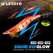 LETOYO 3.0 #   3.5 #   Esca Luminosa per Calamari, Jig per Eging, Esca Artificiale per Polpo a Zampe di Ragno, Seppia, Esca per Pesca in Mare