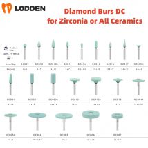 Dental Zirkon oxid Polier bohrer DC/DG für Emax Labor polierer mittel körnige grüne Keramik schwangere Diamant bohrer
