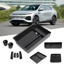 SMABEE für Xpeng G6 2023 2024, Auto-Zentrale Aufbewahrungsbox, Getränkehalter, Armaturenbrett-Tablett, Innenzubehör, Organizer, Aufräumen, Schwarz