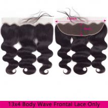 Body Wave Frontal Lace Only Frontal Brazilian 13x4 Cabello Humano Pre-Plucked Ear To Ear Transparent Lace Frontal HD Baby Hair