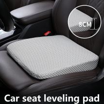 Cuscino per seggiolino auto Cuscino per seggiolino auto in memory foam addensato per autisti sedentari Cuscinetto di livellamento dal design smussato antiscivolo