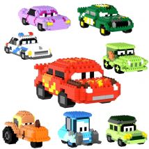 Disney Cars Building Blocks Lightning McQueen Jackson Storm Cartoon Character Toys Sally Carrera lega For Children Birthday Gift