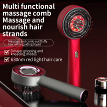 Elektrische Kopf Massage Kamm Haar Medizin Öl Applikator Kopfhaut Massage Pinsel 630nm Infrarot Rot Licht Haar Wachstum Kamm Haarpflege