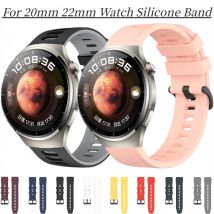 22mm 20mm Silicone Strap For Huawei Watch 4-3 GT 2/3 Pro Bracelet Band For Samsung Watch 6/5/4/3 Amazfit GTS 4 Mini/GTR 4 Correa