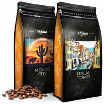 Kawa ziarnista 2X1kg ITALIA COMO/MEXICO CITY Świeża do ekspresu + GRATIS