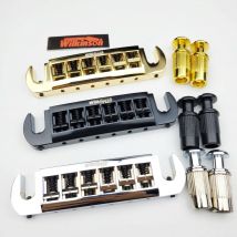 Wilkinson Adjustable Wraparound Tailpiece Bridge for LP Electric Guitar Chrome Silver Black Gold WOGT3
