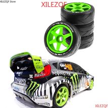 XILEZQF 105 mm Gummireifen Kunststoffrad mit 17 mm Adapter für 1/8 On Road Rally RV RC Auto HSP ZD Racing HPI WLtoys ARRMA