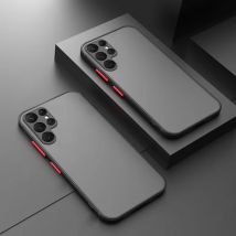 Shockproof Armor Phone Case For Samsung Galaxy S25 S24 S23 FE S22 Ultra Cover Samsung S21 S20 Plus FE Matte Hard PC Bumper Cover