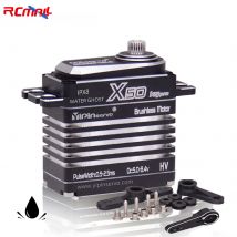 Wasserdichter IP67-Digitalservo mit hohem Drehmoment, 50 kg, bürstenloser Motor, Vollmetall, 180/270 Grad, Servos für RC-Modellauto-Roboter