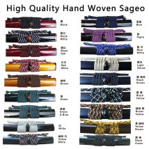 Japanisches Samurai-Schwert Sageo, handgewebte Schnur für Katana-Scheide, Scheide, Seil – mehrere Farben zur Auswahl, neue Marke
