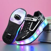 2025 Skates Jungen und Mädchen, modische blinkende Skates-Schuhe, hochwertige Skates, Größe 30–43, Kinder-Rollschuh-Sportschuhe