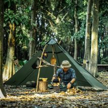 Onetigris Mehrzweck-Regenmantel, konfigurierbares Outdoor-Zelt, TENTSFORMER, Poncho-Unterstand, 1500 mm, wasserdicht, 3-Jahreszeiten-Einzelt, Wandern