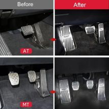 Aluminiumlegierung Auto-Gaspedal Bremspedal Fußstütze Rutschfeste Schutzmatte Zubehör 2019~2024 CX-60 CX60 Für Mazda