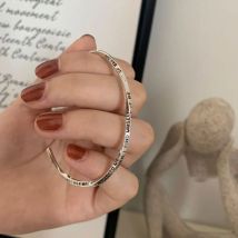 VENTFILLE 925 Sterling Silber Vintage Gravierte Twisted Manschette Armband Für Frauen Geschenk Schmuck Zubehör Dropshipping Großhandel