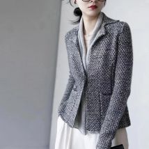 Herbst Winter 100% Kaschmir Wolle Frauen Pullover maßge schneider ten Kragen gefälschte zweiteilige Strickjacke Französisch Luxus lässig weichen Anzug Tops