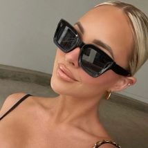Quadratische Retro Sonnenbrille Frauen Männer Vintage Weiblich Männlich Schwarz Mode Sonnenbrille Unisex Damen Oculos