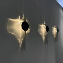 Applique LED Minimalista, Lampada da Parete Artistica a Effetto Ondulato, Illuminazione d'Atmosfera per Camera da Letto, Corridoio, Ingresso
