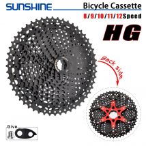 SUNSHINE Cassetta MTB 8/9/10/11/12 Velocità 40/42/46/50/52T Pignone Cassetta K7 Nero per Struttura SHIMANO HG
