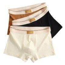 1/3 Teile/satz Solide Farben Männer Boxer Shorts Atmungsaktive Baumwolle männer Unterwäsche Elastische Horts 7A ebene Antibakterielle männliche Slips