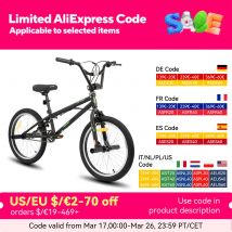 Bicicletta BMX per bambini Hiland Freestyle da 20 pollici, livello principiante ai ciclisti avanzati con giroscopio a 360 gradi e 4 picchetti, biciclette per bambini