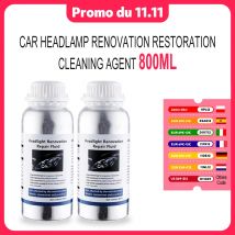 kit lucidante per restauro fari per auto lucidatura fari per auto 800ML polimero liquido faros kit di riparazione per lucidatura fari per auto
