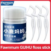 Fawnmum guihu Zahnseide 50/100 pcs Fass Zahnseide Picks Zähne Reinigung Zahnstocher Mundhygiene Heilung Zahnseide Sticks