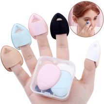 5/10 sztuk Mini Finger Puff podkład mała poduszka powietrzna gąbka do pudru korektor do twarzy krem ​​BB aplikator kosmetyczny narzędzia do makijażu