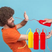 Squirt Ketchup Senf Zaubertricks Narren Tag Streich Spielzeug Witz Magia Zubehör Close Up Straße Illusionen Gimmicks Mentalismus Requisiten