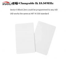 5YOA 10PCS RFID UID Card Rewritable 13.56Mhz Clone For M1 1k S50 Writable Copy Changeable Attendance System CUID
