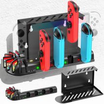 Für Switch Controller Ladestation kompatibel mit N-Switch Original & OLED Modell Joycons Switch Controller Wandhalterungsständer
