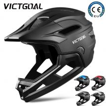 VICTGOAL Adult Detachable MTB Bicycle Full Face Helmet for Men Motorcycle Head Protection Mountain Bike Off-road MBX BMX Safety